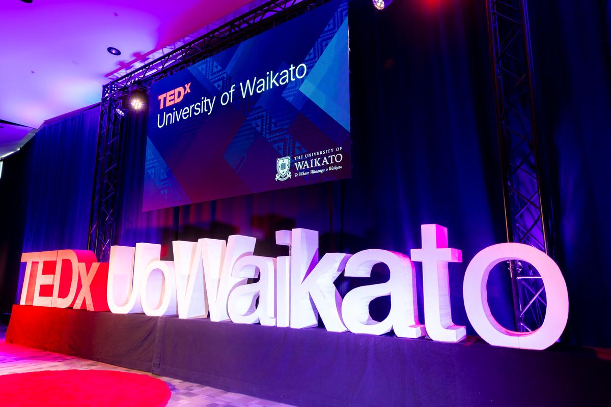 TEDx University of Waikato stage
